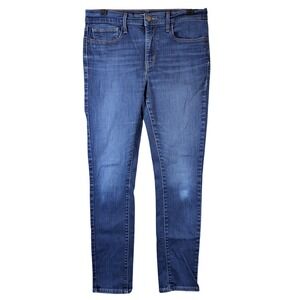 Levi's Slimming Skinny Jeans Women's 31x28.5 (Tag‎ 31x30) Blue Distressed